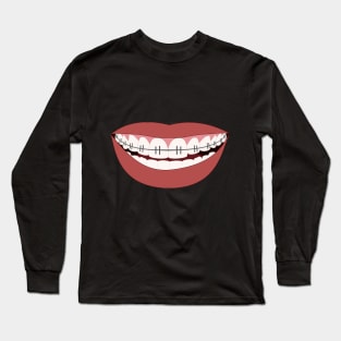 Smile With Braces Long Sleeve T-Shirt